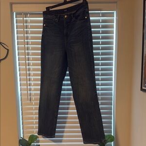 Express Blue Straight Leg Jeans